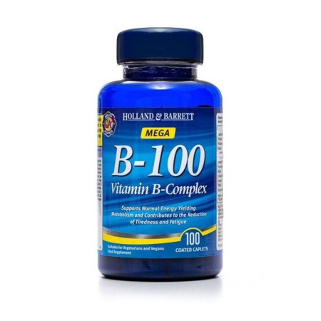 Holland & Barrett Mega B-100 Witamina B Complex 100 kapl.