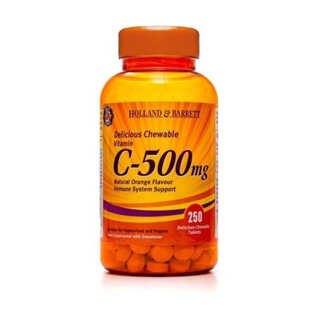 Holland & Barrett Witamina C 500 mg z Dziką Różą 250 tabl. do Żucia