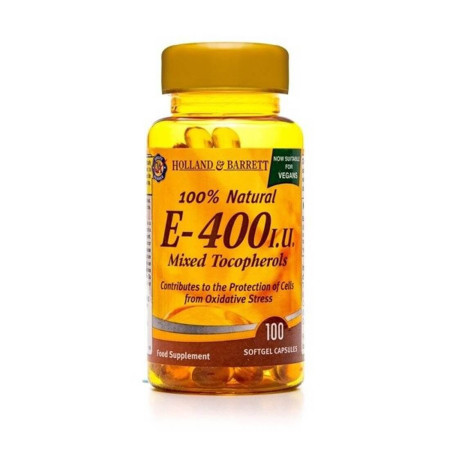 Holland & Barrett Witamina E Kompleks 400 j.m. 100 kaps.