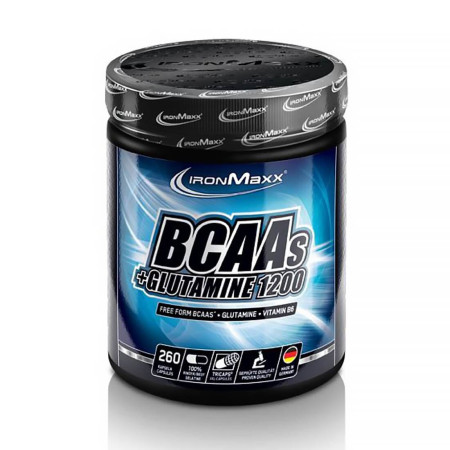 IronMaxx BCAAs + Glutamine 1200 260 kaps.