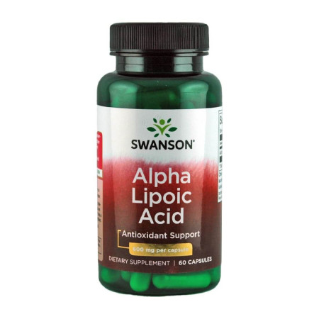 Swanson ALA Alpha Lipoic Acid 600mg 60 kaps.