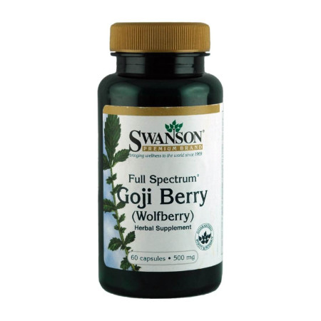 Swanson Goji Berry (Wolfberry) 500mg 60 kaps.