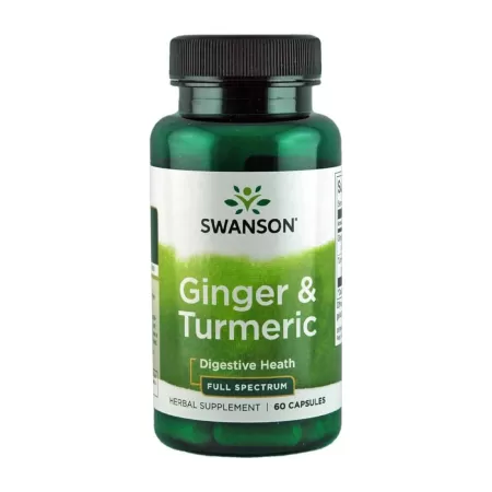 Swanson Ginger & Turmeric 60 kaps.