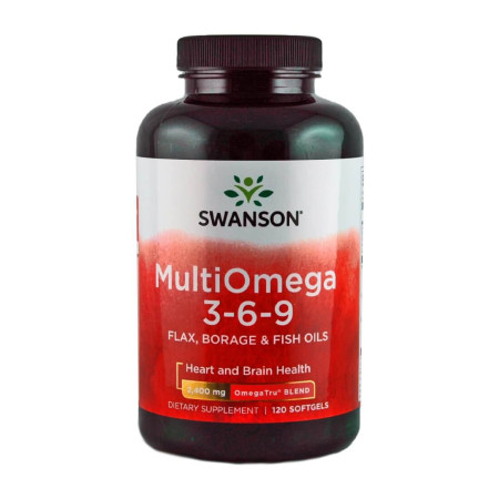 Swanson Multi Omega 3-6-9 2400mg 120 softgels