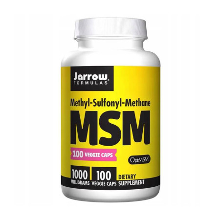 Jarrow MSM (Methyl-Sulfonyl-Methane Sulfur) 1000mg 100 vege kaps.