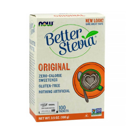 Now Better Stevia Packets Original 100 sasz.