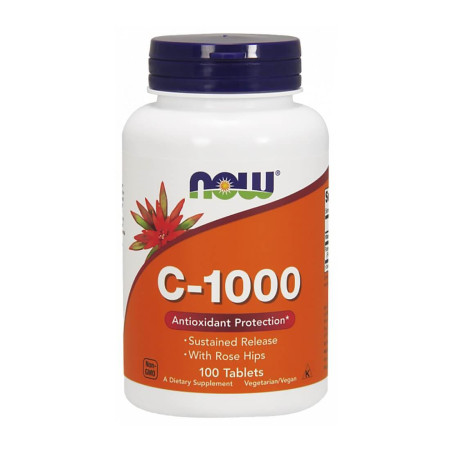 Now Vitamin C-1000 with Rose Hips - Susteined Release 100 tabl.