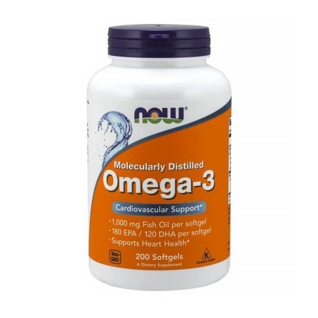 Now Omega-3 Molecularly Distilled 200 softgels