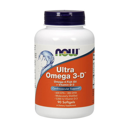 Now Ultra Omega 3-D with Vitamin D-3 90 softgels