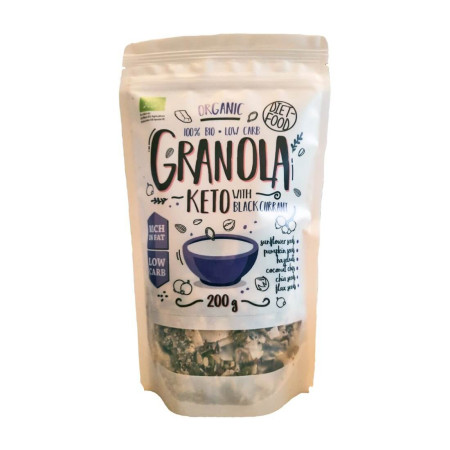 Diet Food Bio keto granola z porzeczką 200g