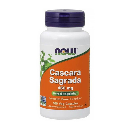 Now Cascara Sagrada 450mg 100 vege kaps.