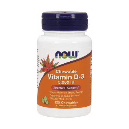 Now Vitamin D3 5000 IU 120 chewables