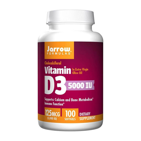 Jarrow Vitamin D3 5000 IU 100 softgels