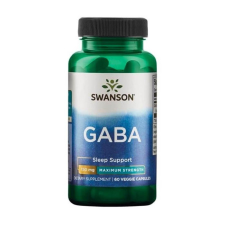 Swanson Gaba Max Strength 750mg 60 vege kaps.