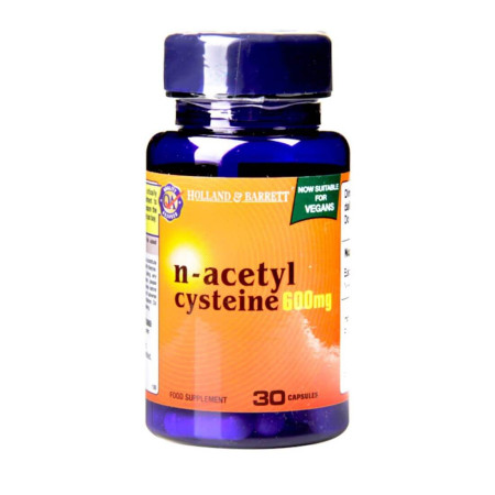 Holland & Barrett N-Acetyl Cysteine 600mg 30 kaps.