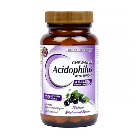 Holland & Barrett Chewable Acidophilus with Bifidus 100 tabl.