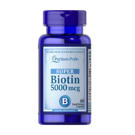 Puritan's Pride Biotin 5000mcg 60 kaps.