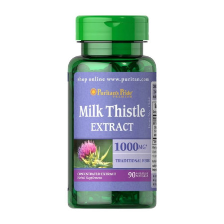 Puritan's Pride Milk Thistle 1000mg 4:1 90 kaps.