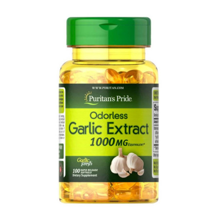 Puritan's Pride Odorless Garlic 1000mg 100 softgels