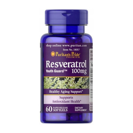 Puritan's Pride Resveratrol 100mg 60 softgels