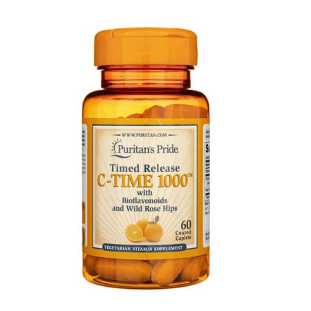 Puritan's Pride Vit C 1000 Rose Hips 60 kapl.