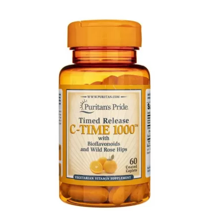 Puritan's Pride Vit C 1000 Rose Hips 60 kapl.