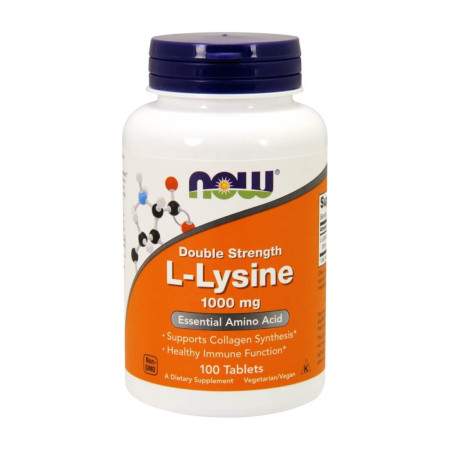 Now L-Lysine 500mg 100 kaps.