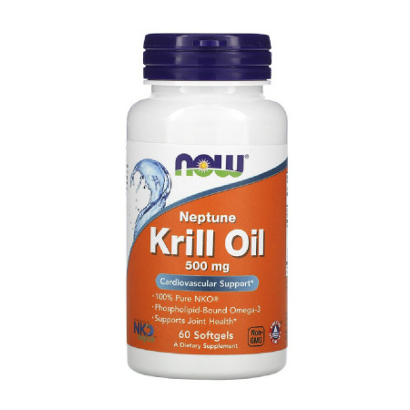 Now Neptune Krill Oil 500mg 60 softgels