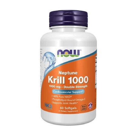 Now Neptune Krill Oil 1000mg 60 softgels