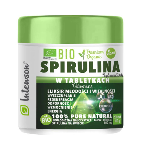 Intenson BIO Spirulina 500mg 200 tabl.