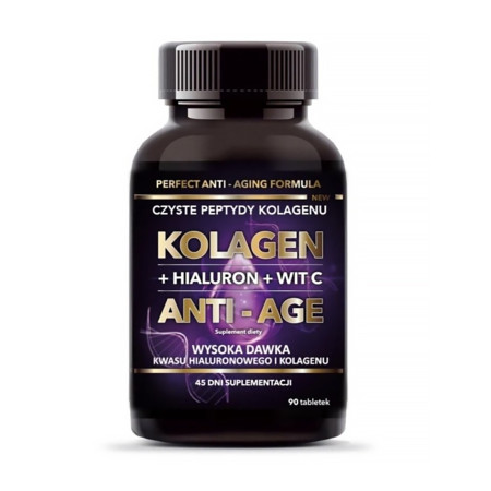 Intenson Kolagen Anti-Age + Hialuron + wit C 90 tabl.