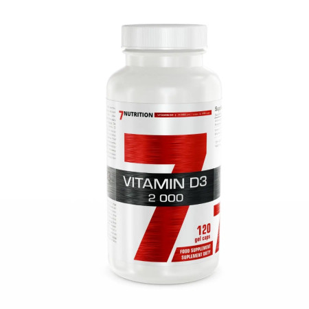 7Nutrition Vitamin D3 2000 120 kaps.