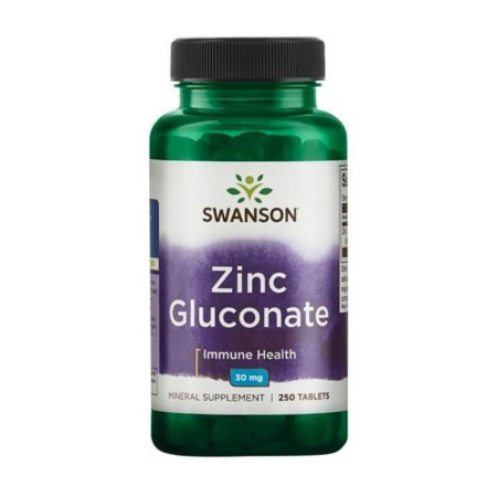 Swanson Zinc Gluconate 30mg 250 tabl.