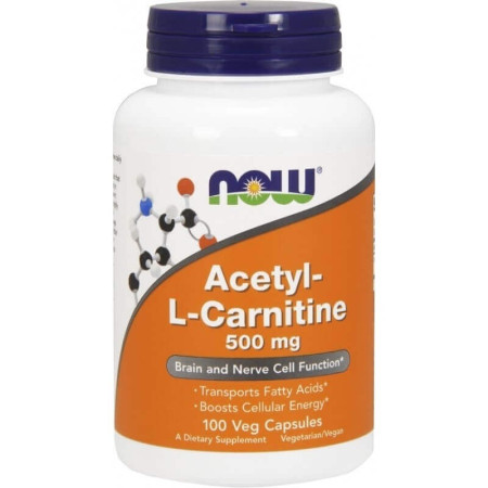 Now Acetyl L-Carnitine 500mg 100 kaps.