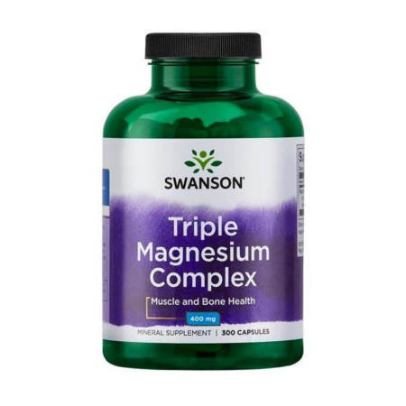 Swanson Triple Magnesium Complex 400mg 300 kaps.