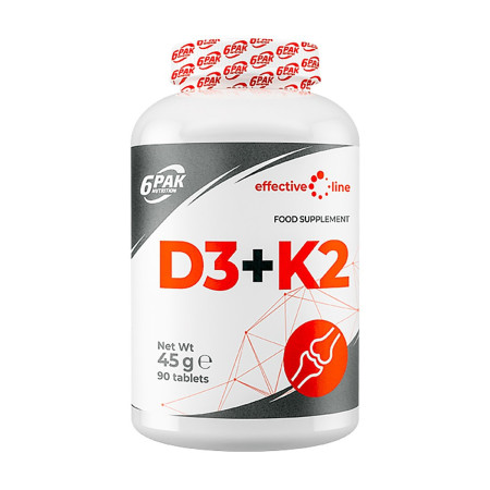 6PAK Effective Line D3 + K2 90 tabl.