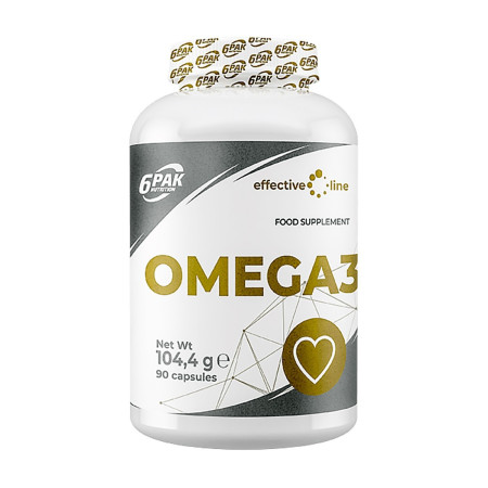 6PAK Effective Line Omega 3 90 kaps.