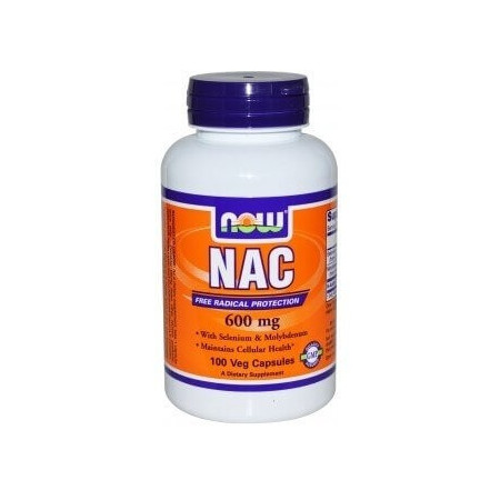 Now NAC with Selenium & Molybdenum 600mg 100 vege kaps.