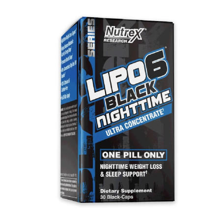 Nutrex Lipo 6 Black Nighttime Ultra Concentrate 30 kaps.