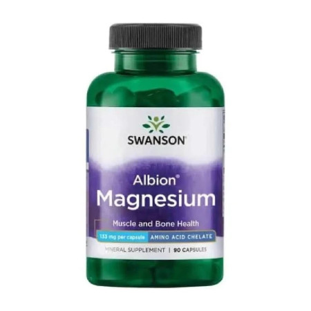 Swanson Albion Chelated Magnesium 133mg 90 kaps.