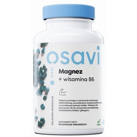 Osavi Magnez + Witamina B6 90 vege kaps.