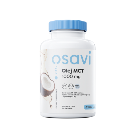 Osavi Olej MCT, 1000mg 120 softgels