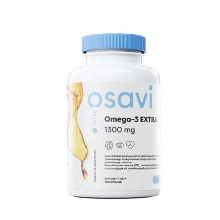 Osavi Omega 3 Extra, 1300mg (Cytryna) 120 softgels