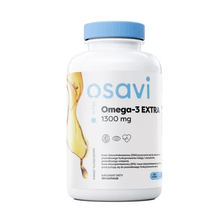 Osavi Omega 3 Extra, 1300mg (Cytryna) 180 softgels