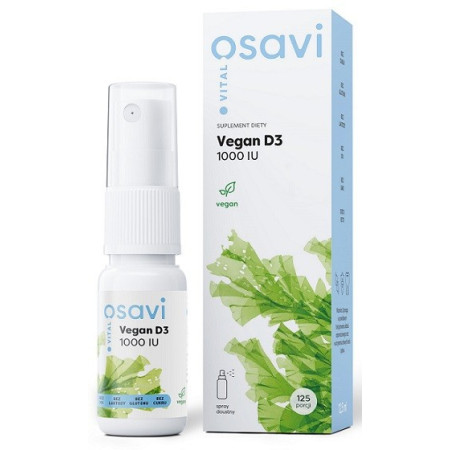 Osavi Vegan D3 Spray Doustny, 1000IU 12.5 ml.