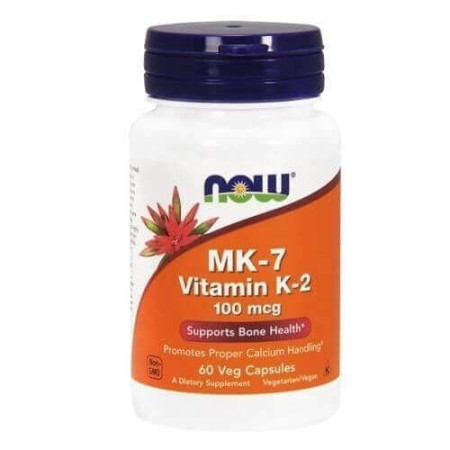 Now Vitamin K-2 MK7 100mcg 60 kaps.