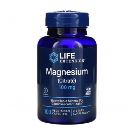 Life Extension Magnesium Citrate 100mg 100 vege kaps.