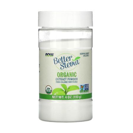 Now Better Stevia Extract Powder Organic 113g