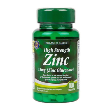 Holland & Barrett Zinc 15mg 100 tabl.