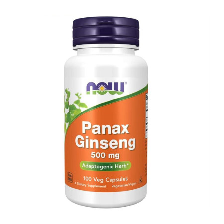 Now Panax Ginseng 500mg 100 vege kaps.